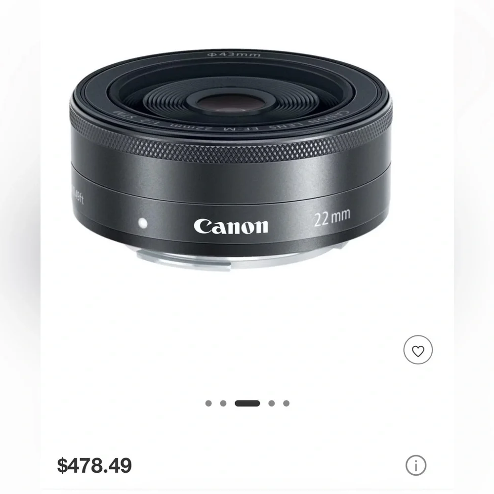 Canon Black Lens with Cap